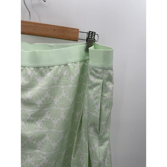 Lady Hagen Skirt Women XXL NWT Mint Green Seashells 16" Side Pleat Golf Skort - Picture 5 of 11